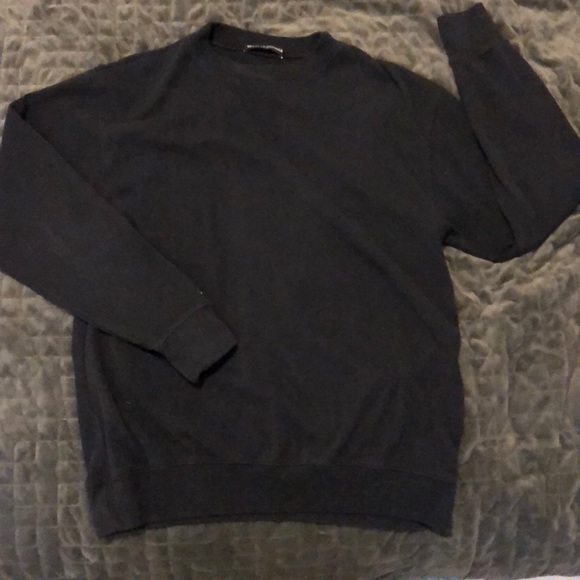 Brandy Melville Sweaters - Brandy Melville Navy Blue Crewneck